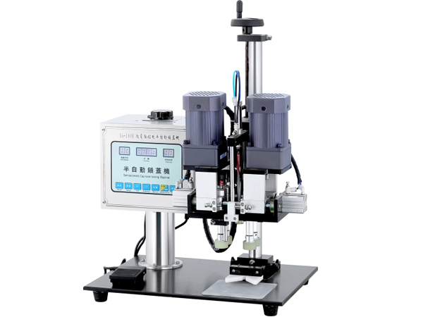 半自动夹旋式旋盖机