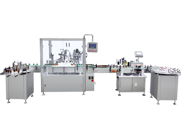 精油灌装贴标线